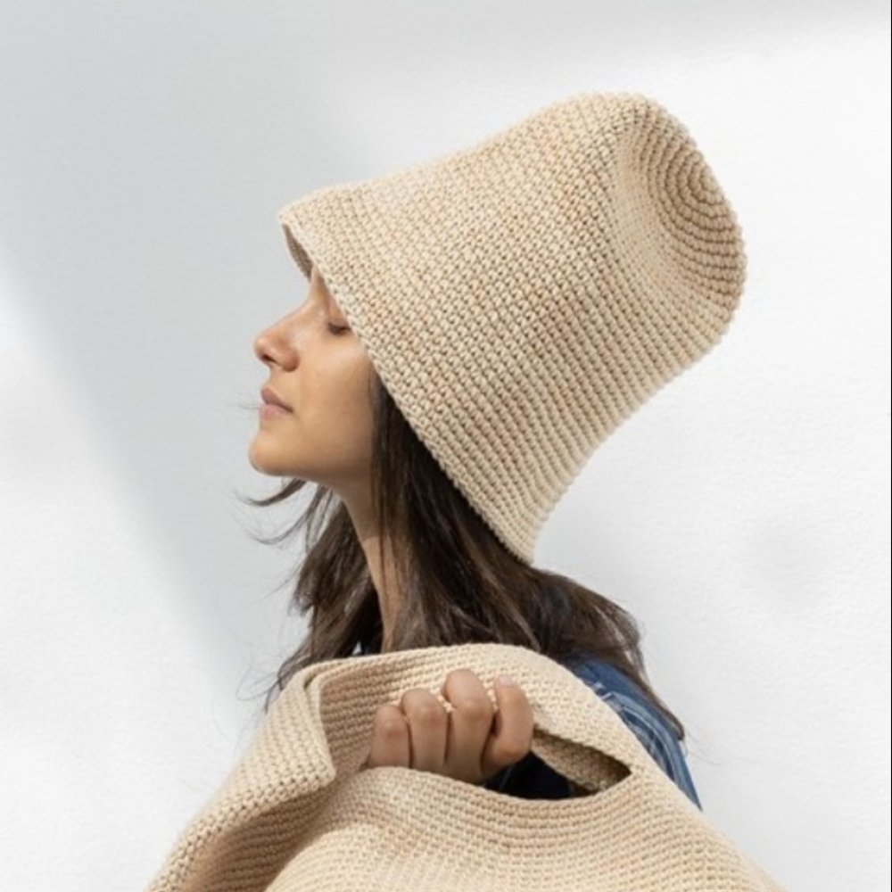 Manoogian 100% Pima Cotton in Natural  Bell/Bucket Hat, NWT